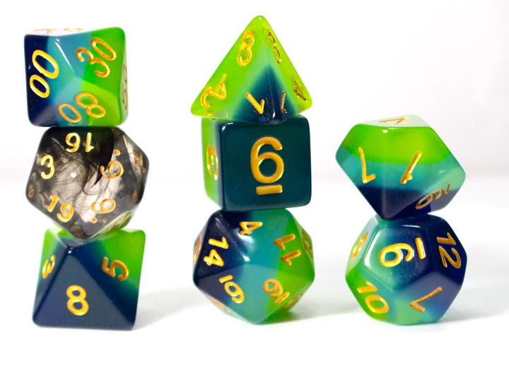 Sirius Dice - Dice Set - Green/Blue