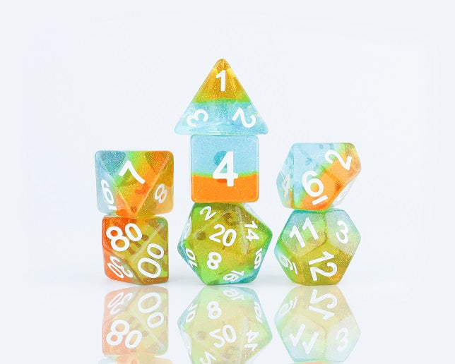 Sirius Dice - Dice Set - Celestial - Ocean Dusk