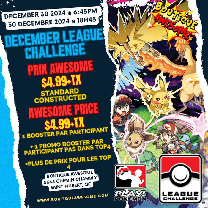 Pokemon League Challenge Dec. 30th, 2024