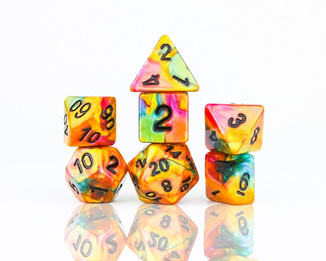 Sirius Dice - Dice Set - Rainbow Gold