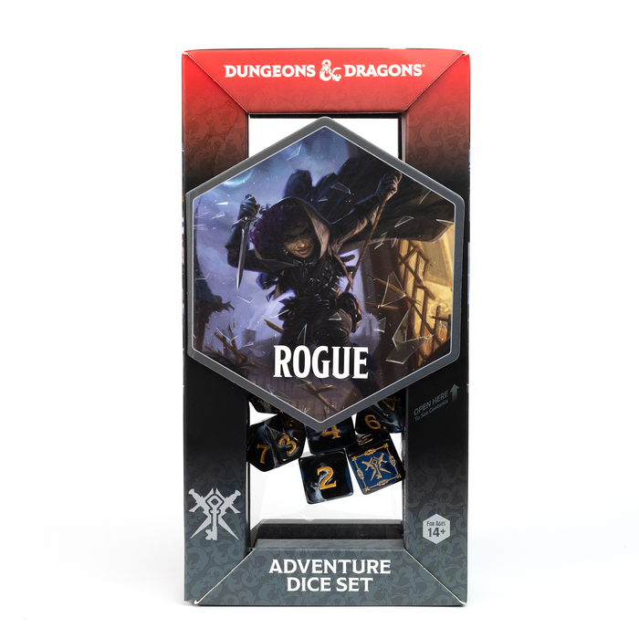 Dungeons & Dragons Adventure Dice - Rogue: Black | Sirius Dice