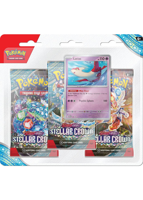 Pokémon TCG: Scarlet & Violet Stellar Crown Blister Pack - Three Boosters