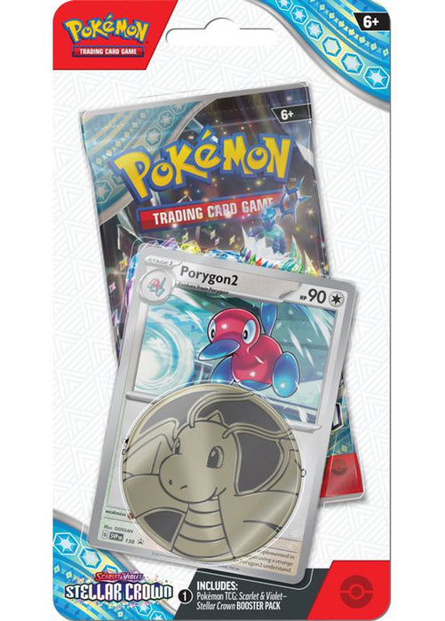 Pokémon TCG: Scarlet & Violet Stellar Crown Blister Pack - Porygon2 Promo