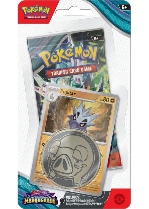 Pokémon TCG: Scarlet & Violet - Twilight Masquerade - Blister Pack - Single Booster - Pupitar Promo Card