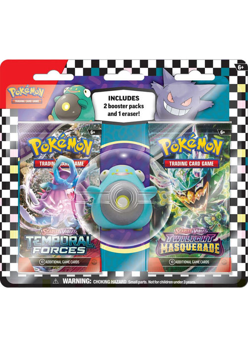 Pokémon TCG: Back to School Eraser Blister Pack 2024 - Bellibolt