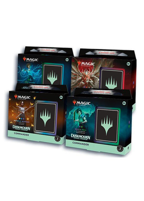 Magic: The Gathering Duskmourn: House of Horror Commander Decks (Set of 4)