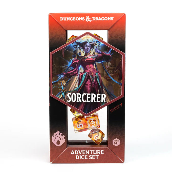 Dungeons & Dragons Adventure Dice - Sorcerer: Orange | Sirius Dice