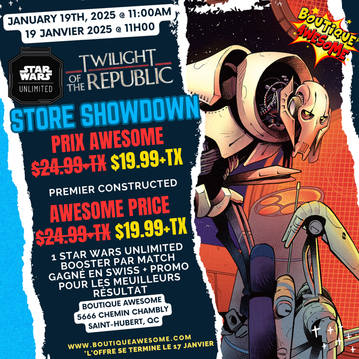 Boutique Awesome Star Wars Unlimited Store Showdown #3! - 19 Janvier 2025 @11h