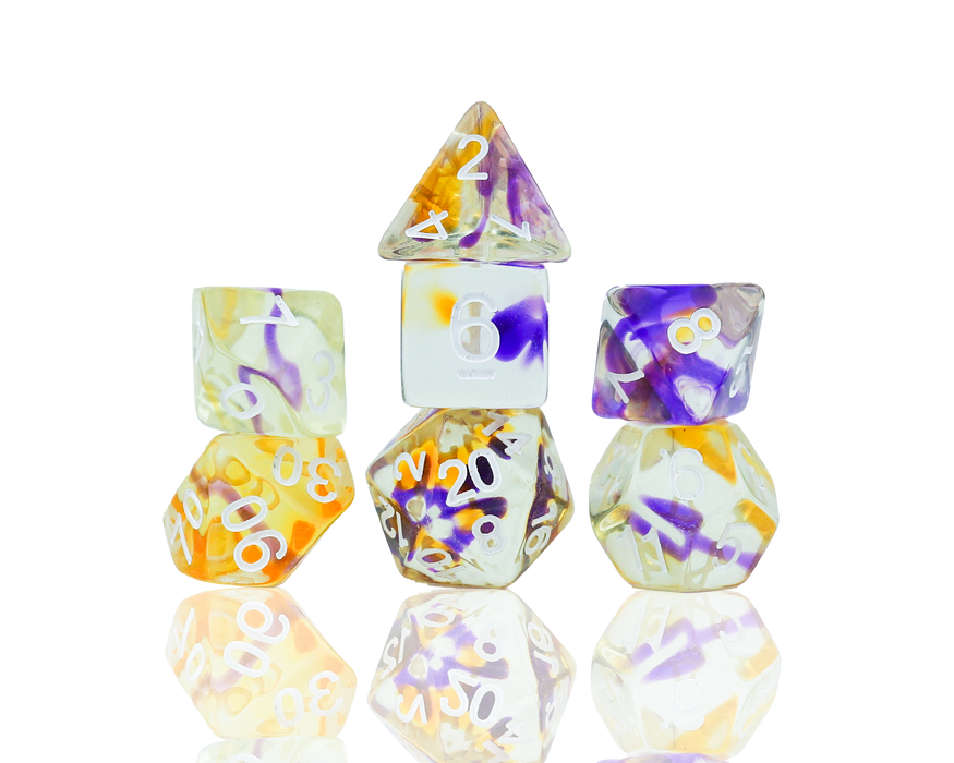 Sirius Dice - Dice Set - Violet Swirl