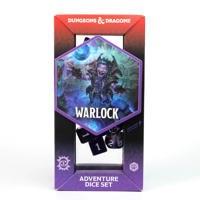 Dungeons & Dragons Adventure Dice - Warlock: Purple | Sirius Dice