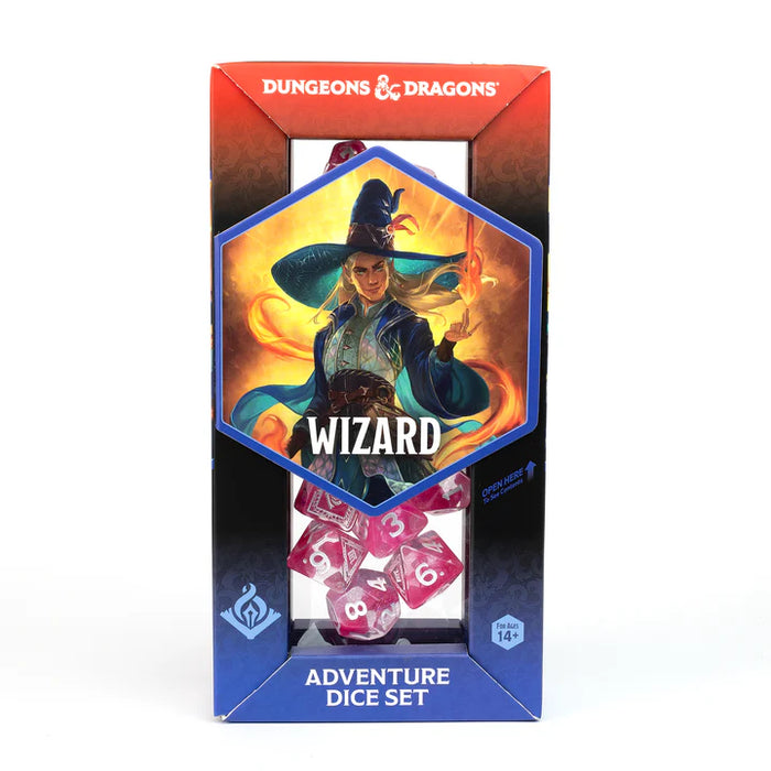 Dungeons & Dragons Adventure Dice - Wizard: Fuchsia | Sirius Dice