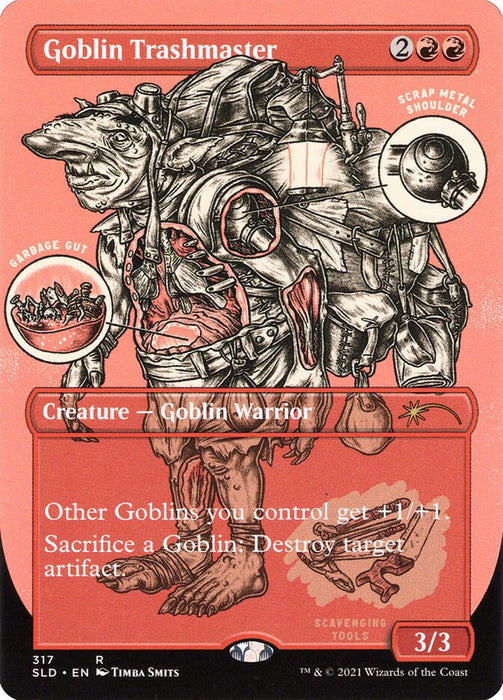 Goblin Trashmaster - Borderless - Full Art - Inverted