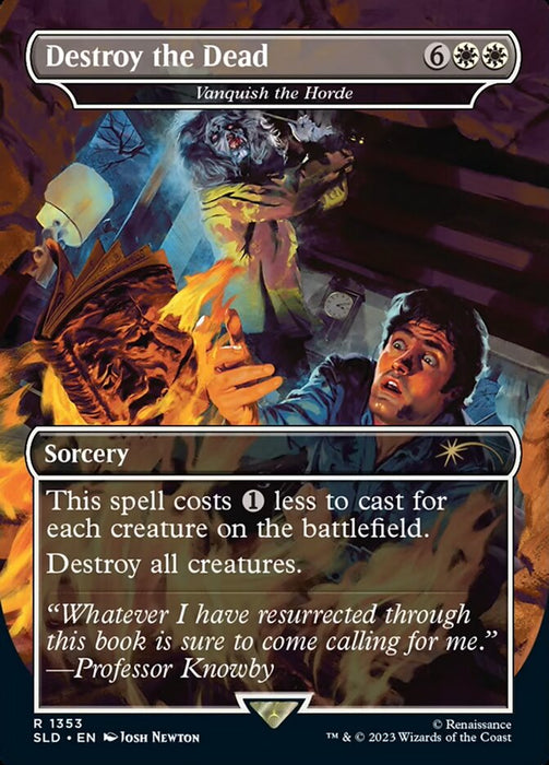 Destroy the Dead - Vanquish the Horde - Borderless - Full Art - Inverted (Foil)