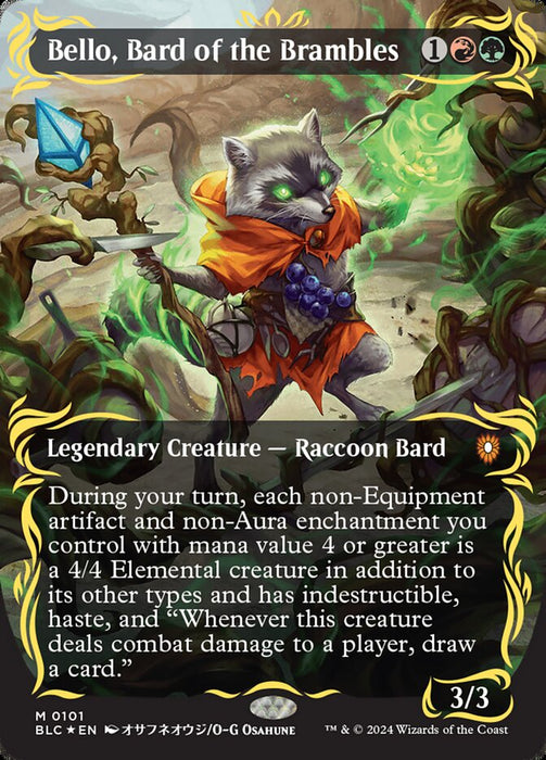 Bello, Bard of the Brambles - Borderless - Legendary (Foil)