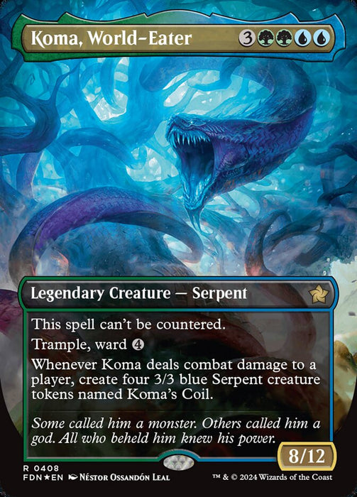 Koma, World-Eater - Borderless - Legendary - Inverted (Foil)