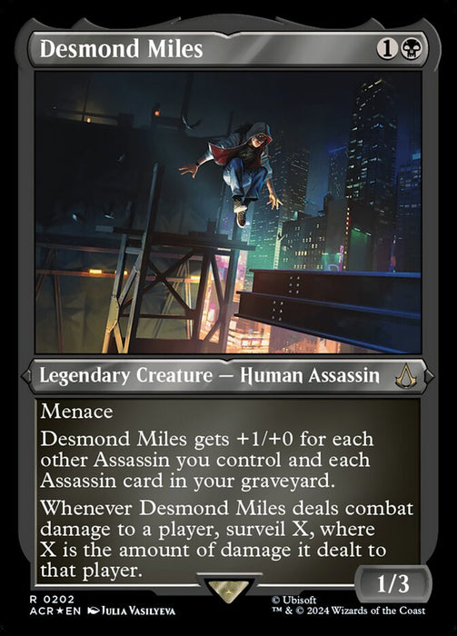 Desmond Miles - Legendary- Inverted- Etched (Etched Foil)