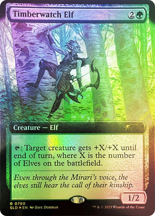 Timberwatch Elf - Extended Art (Foil)