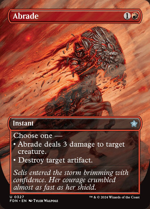 Abrade - Borderless - Inverted (Foil)