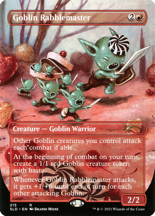 Goblin Rabblemaster - Borderless - Full Art - Inverted