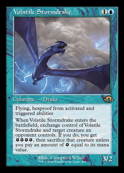 Volatile Stormdrake - Retro Frame (Foil)