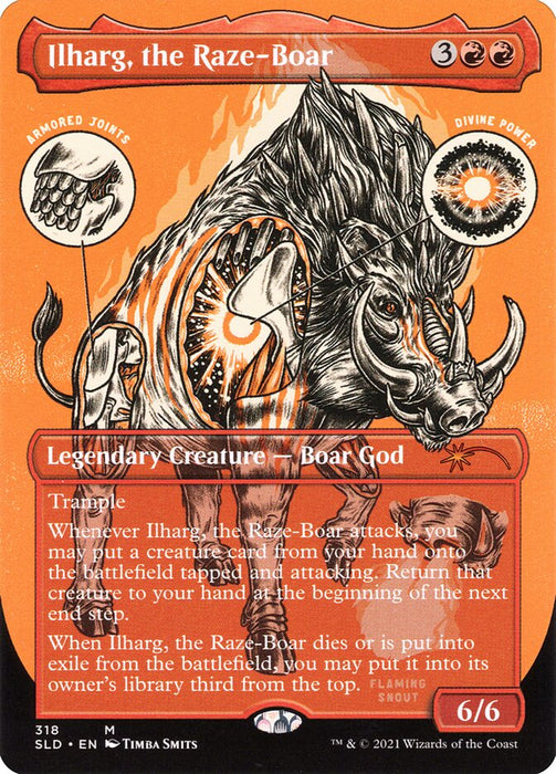 Ilharg, the Raze-Boar - Borderless - Full Art - Legendary - Inverted