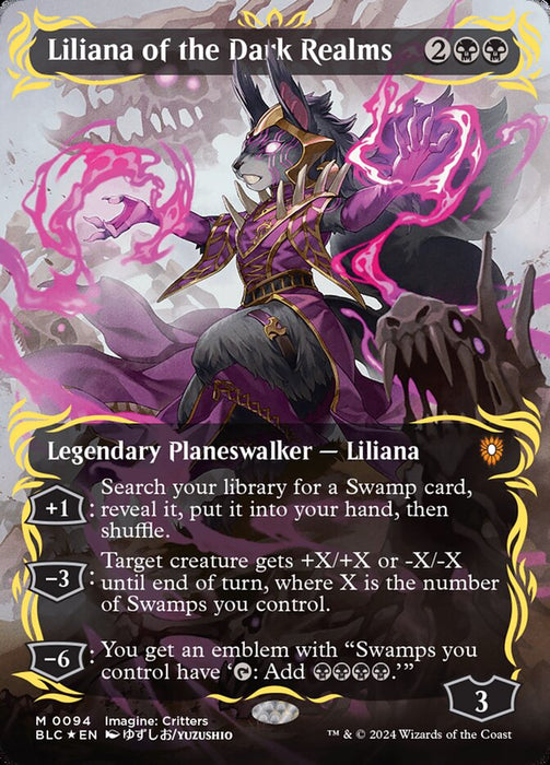 Liliana of the Dark Realms - Borderless (Foil)