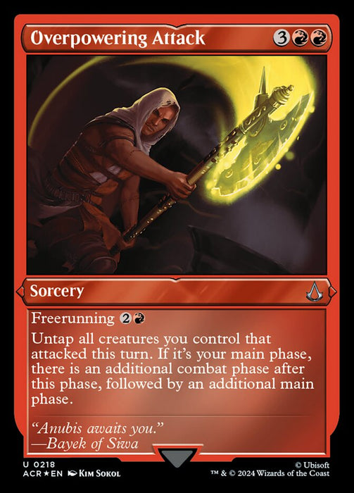 Overpowering Attack - Inverted- Etched (Etched Foil)