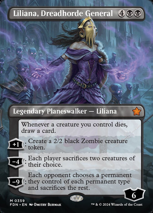 Liliana, Dreadhorde General - Borderless (Foil)