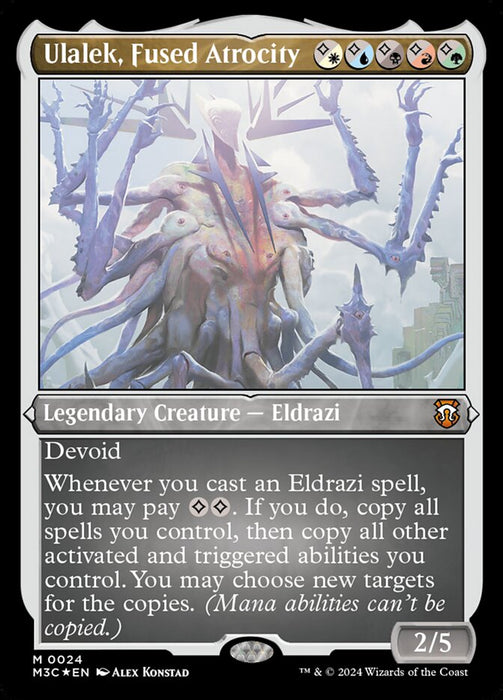 Ulalek, Fused Atrocity - Legendary- Inverted- Etched (Etched Foil)