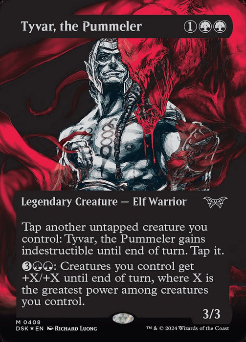 Tyvar, the Pummeler - Borderless - Showcase - Legendary - Inverted - Textured (Foil)