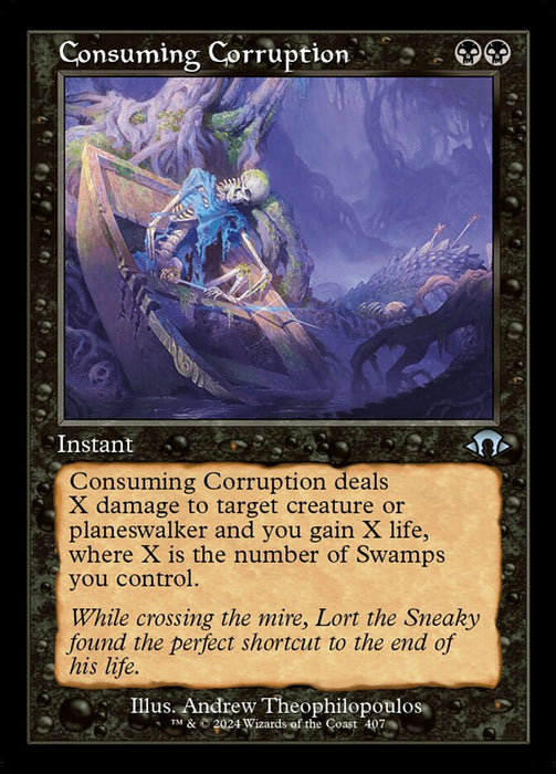 Consuming Corruption - Retro Frame (Foil)