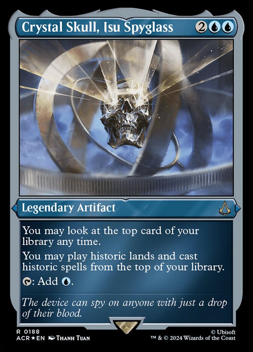 Crystal Skull, Isu Spyglass - Legendary- Inverted- Etched (Etched Foil)