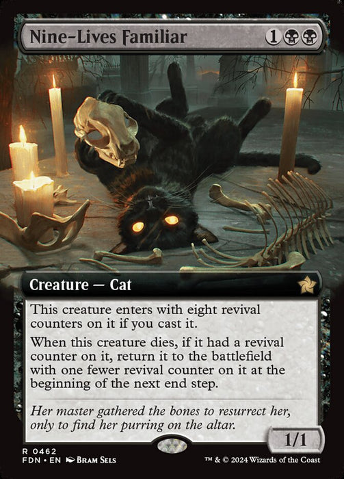 Nine-Lives Familiar - Extended Art (Foil)