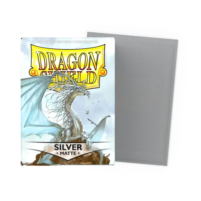 Dragon Shield Matte Sleeves - Silver