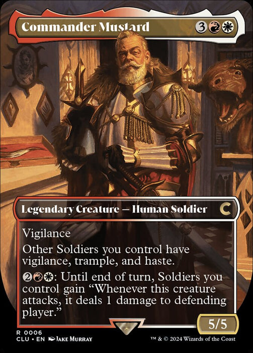 Commander Mustard - Borderless - Legendary- Inverted