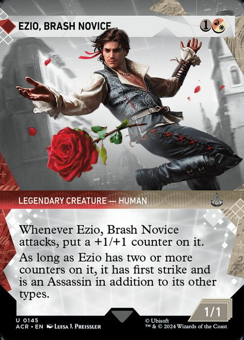 Ezio, Brash Novice - Borderless - Showcase- Legendary (Foil)