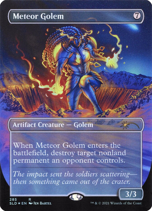 Meteor Golem - Borderless - Full Art - Inverted