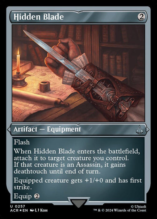 Hidden Blade - Inverted- Etched (Etched Foil)