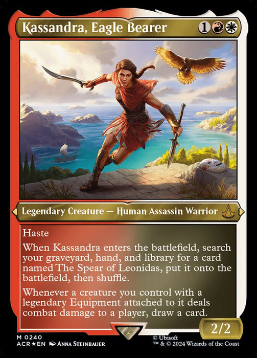 Kassandra, Eagle Bearer - Inverted- Legendary- Etched (Etched Foil)