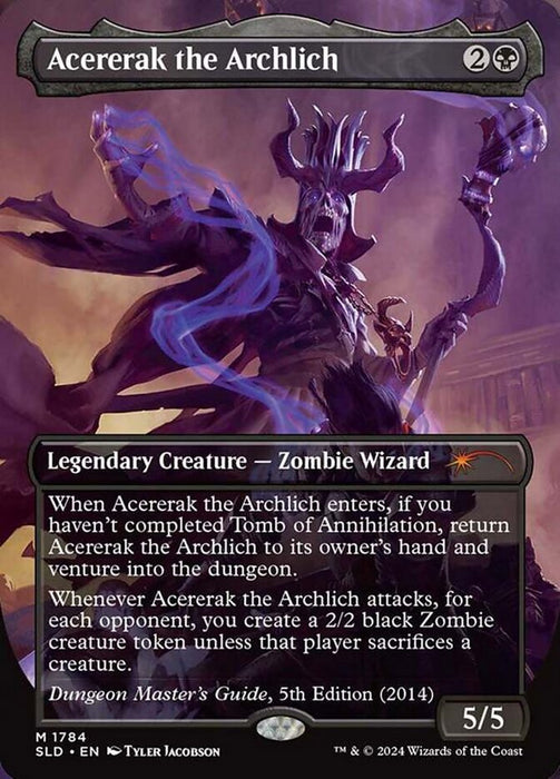 Acererak the Archlich - Borderless - Full Art - Legendary - Inverted