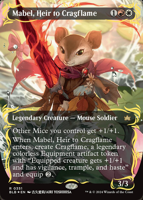 Mabel, Heir to Cragflame - Borderless - Showcase- Legendary (Foil)