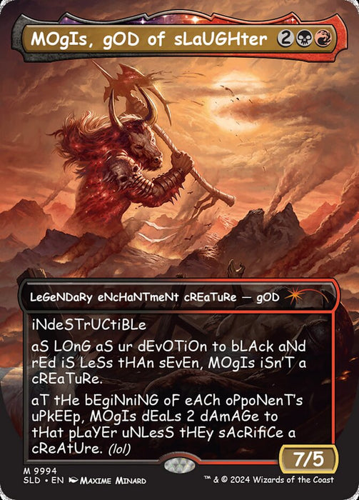 Mogis, God of Slaughter - Borderless - Legendary - Inverted (Foil)