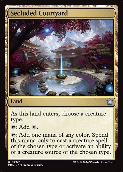 Secluded Courtyard (Foil)