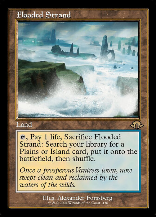 Flooded Strand - Retro Frame (Foil)