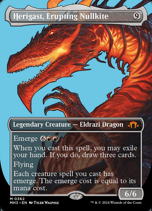 Herigast, Erupting Nullkite - Borderless - Legendary (Foil)