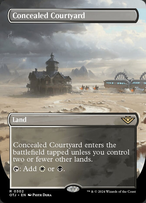 Concealed Courtyard - Borderless (Foil)