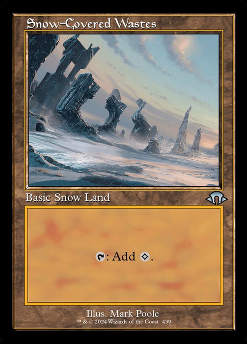 Snow-Covered Wastes - Retro Frame (Foil)