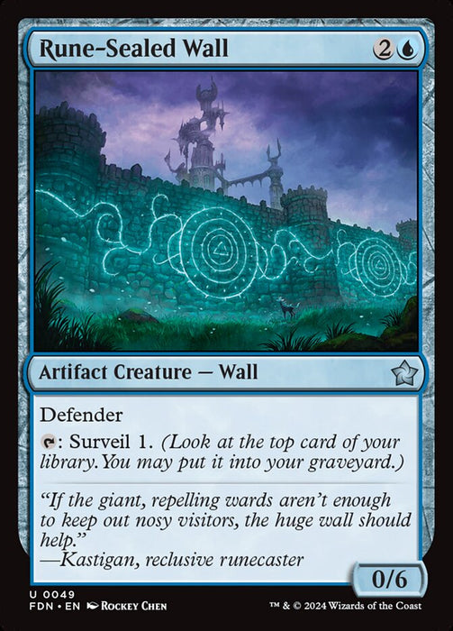 Rune-Sealed Wall (Foil)