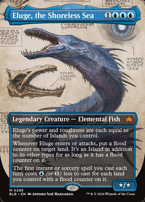 Eluge, the Shoreless Sea - Borderless - Legendary- Showcase (Foil)