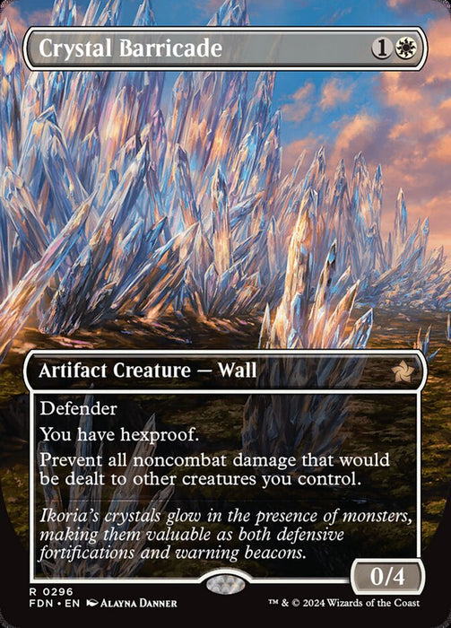 Crystal Barricade - Borderless - Inverted (Foil)